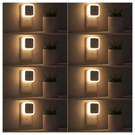 Sujeet Night Light, Night Lights Plug into Wall 8-Pack, Nightlight Plug in Night Light, Dusk to Dawn Night Lamp Led (Warm White)