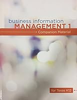 Business Information Management - Companion Material for Texas K12 1337392197 Book Cover