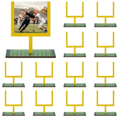 Portería de fútbol decorativa de madera para mesas de cumpleaños temáticos y días de gran partido
