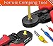 QeeHeng Ferrule Crimping Tool Kit,Wire stripper Tool , Adjustable Ratchet Crimper Tool ,Adjustable wire stripper tool ,Ferrule Crimping Tool with 1200PCS Wire Terminals Crimping Connectors