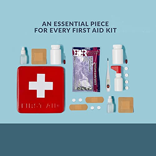Ever Ready First Aid Disposable Cold Compress Therapy Instant Ice Pack For Injuries 4.5" X 7" - 24 Pack #TOP5