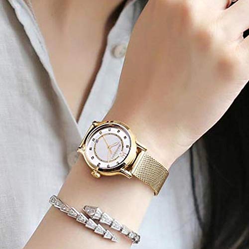 Maserati Women's R8853118502 Epoca Analog Display Analog Quartz Gold Watch #TOP7