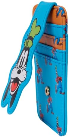 Disney Goofy Card Holder Women Blue Orange Slim Wallet - 4