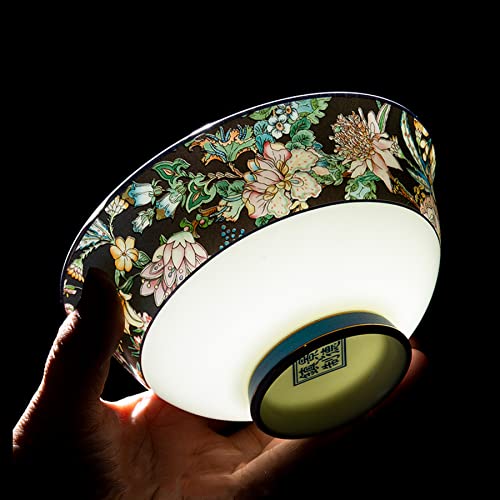 Hopestar Wonderland Green Easy To Clean Bowls Plates For Family Party Ceramic Collectors,Bone Porcelain Fda Food Grade Green Glaze Hand Drawing Gold Edge 60 Pcs Dinnerware Sets #TOP2