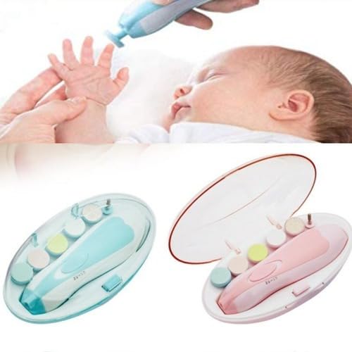 Cortador Aparador de Unha para bebê criança elétrico c/ 6 refis (TGO Group)