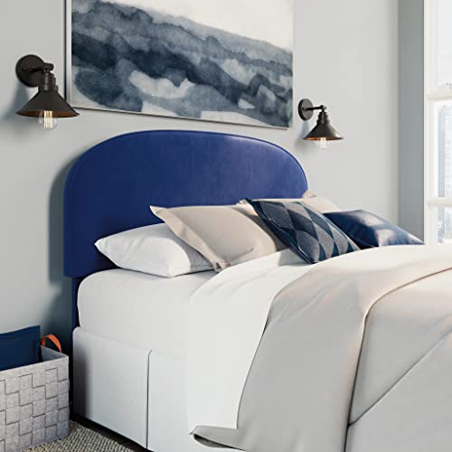 Sauder Cannery Bridge Headboard, L: 63.74" X W: 3.54+" X H: 47.48", Navy Finish #TOP25