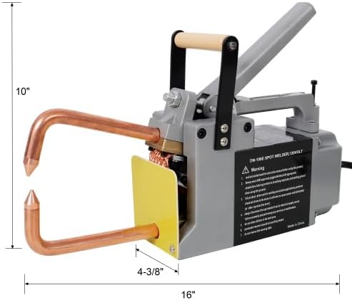 Portable Spot Welder,120V 60Hz, Handheld Welding Tip Gun Metal Sheet Spot Welding Machine,ETL certificate