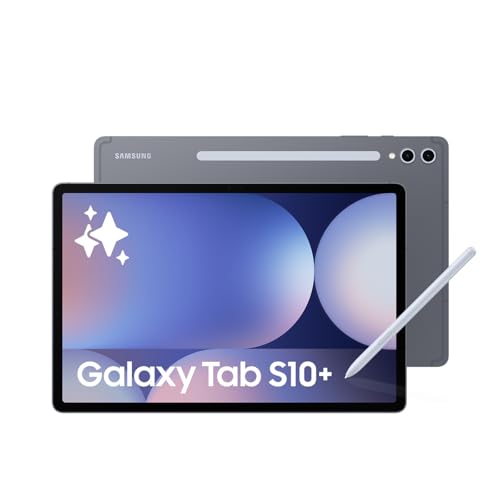 Samsung Galaxy Tab S10+ AI Tablet, Android Tablet, 12GB RAM, 256GB Storage, AMOLED Display, Anti-Reflection, S Pen Included, Moonstone Blue, 3 Year Manufacturer Extended Warranty (UK Version)