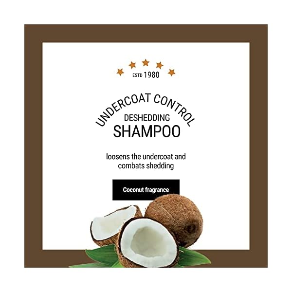 The Coat Handler Undercoat Control Deshedding Hundeshampoo, 1 Gallone - Bekämpft Schuppen, Omega 3 & 6 Reich, Vitamin E, Alle Natürlichen Inhaltsstoffe – Bild 5