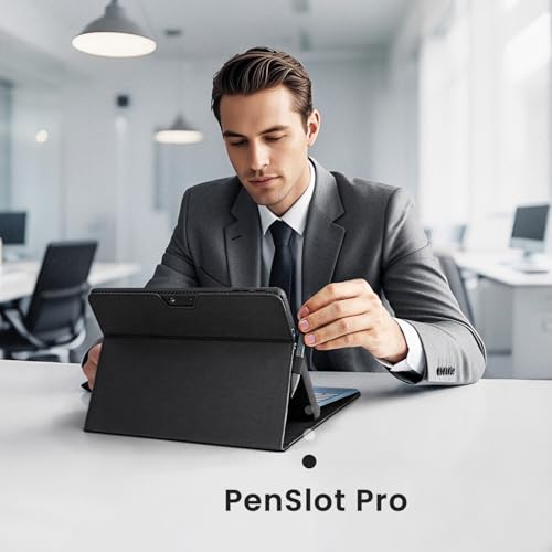 Omnpak Microsoft Surface Pro 11/10/9 Case, Lightweight Protective, Multiple Angle, Stylus Holder, Designed for Surface 11th Edition AI 2024/Pro 9 5G 13" 2022, Compatible with Type Cover Keyboard by Omnpak - Image 2