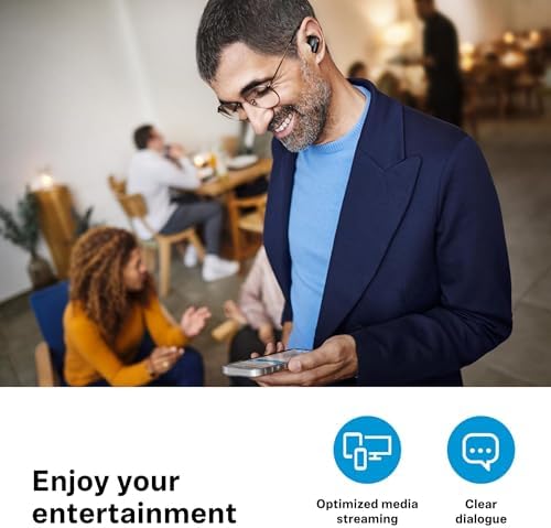 Sennheiser Conversation Clear Plus  Bezprzewodowy aparat słuchowy True Wireless Bluetooth w technologii Speech Enhancement z aktywnym tłumieniem hałasu (ANC)  Czarny
