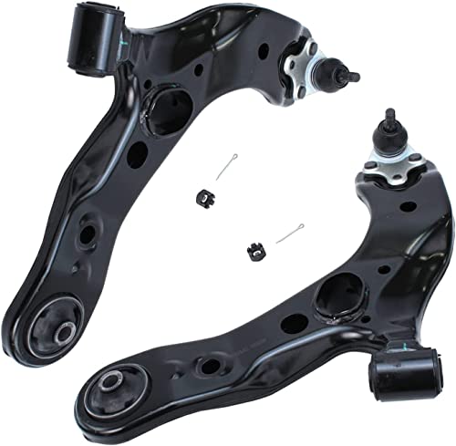 Image of Detroit Axle - 4pc Front End Control Arms Kit for Toyota RAV4 Lexus NX200t NX300 NX300h, 2 Lower Control Arms w /Ball Joints 2 Outer Tie Rod Ends Replacement
