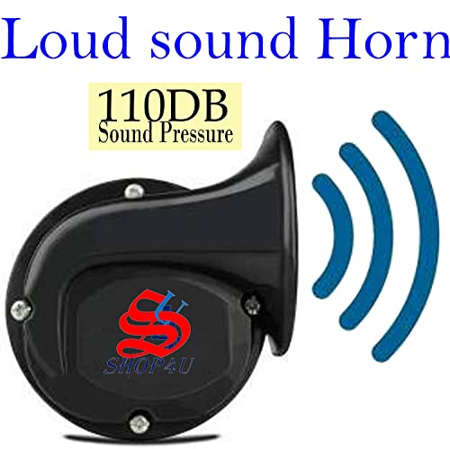 Image of Snail Shape Car windtone Horn Hyundai Elantra (Pack of 2 Horn with Relay and wire)