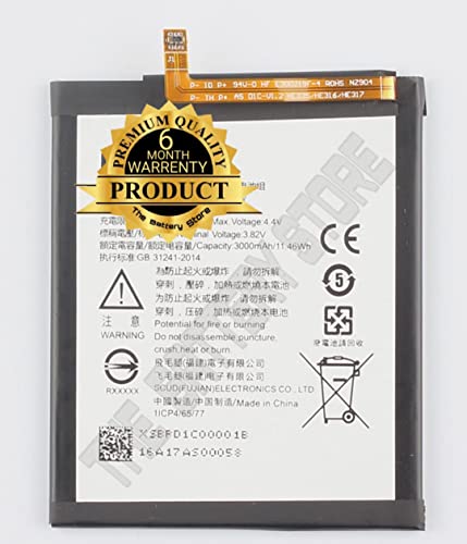 Image of THE BATTERY STORE Original HE316 Battery for Nokia 6 HE316 /HE317 /HE335 Battery with 6 Month warrenty and high capcity Battery Backup Carefully check your phone Model and purchase (FOR NOKIA HE316 /HE317 /HE335)