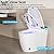Smart Toilet with Elongated Heated Seat, Auto Flush, Manual Soft-Close Seat & Lid, Night Light, Tankless Electric Toilets for Bathroom with Siphon Dual Flush 0.8/1 GPF, MAP 1000g