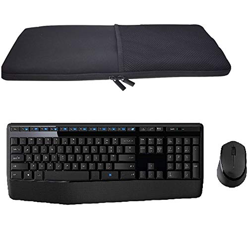 Orchidtent Black Color Neoprene Carrying Protection Sleeve Case Cover for Logitech MK345/MK540 Wireless Keyboard and Mouse Orchidtent Black Color Neoprene Carrying Protection Sleeve Case Cover for Logitech MK345/MK540 Wireless Keyboard and Mouse