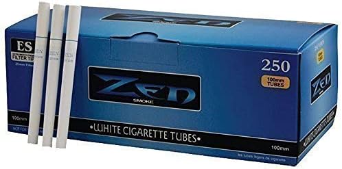 Zen 100MM White Cigarette TUBES - Paquete de 10 unidades
