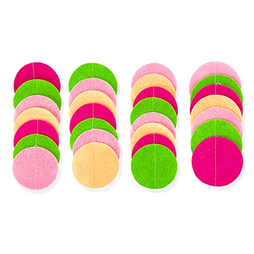 46 Ft Hot Pink Green Flamingo Party Decorations Circle Dots Garland Blush Green Beige Hanging Felt Polka Dots Streamer For Summer Hawaiian Beach Luau Aloha Birthday Bachelorette Wedding Bridal Shower #TOP5