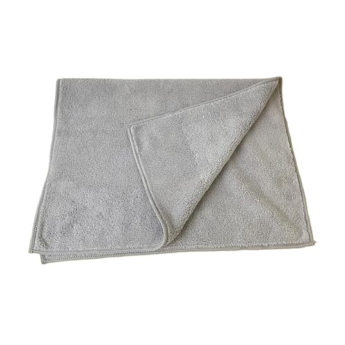 Image of Dribble Coral Fleece Microfiber Towel Set | Ultra Soft & Highly Absorbent Hand Towel + Bath Towel | 450 GSM Quick Dry Towels for Bathroom, Home, Gym & Travel (Pack of 2, Grey)