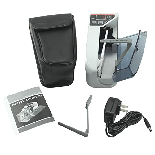 V30 Mini Money Counter Portable Bill Counting Machine, 600Pcs/Min Banknote Paper Multinational Currency Counting #TOP4