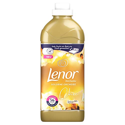 Lenor Płyn do płukania, puszyste pranie z zapachem prania, 56 prania, Lenor Golden Orchidea (1,4 l)