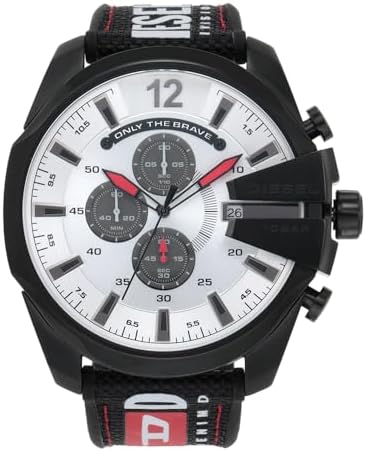 Diesel Mega Chief Herrenuhr, Chronographenwerk mit Silikon- oder ...