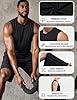 TACVASEN Men's Sleevless Vests Cotton Summer Workout Tank Top Gym Running Shirts Black 3XL #4