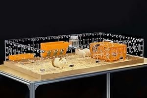 GuineaLoft™ Acryl Käfig Modell-A 1,2x0,6m