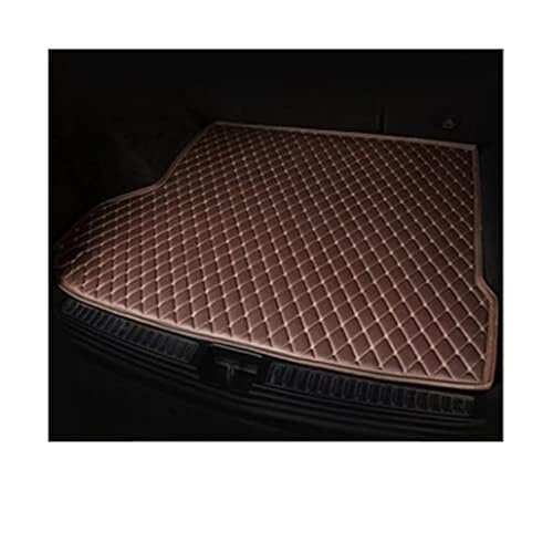 Tapis de coffre en cuir pour Q7 7 places 2016-2020 doublure de sol imperméable