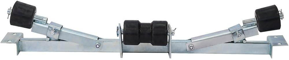 Boat Trailer Rollers, Large Load Capacity 2204lbs Boat Trailer Parts Bottom Support Bracket Boat with Keel Rollers and Adjustable Support Bracket for Boats Small Motors Sailing Boats,1760Lbs