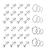 Milacolato Tiny Stainless Steel Stud Earrings For Mens Womens Small Endless Hoops Earrings Set CZ Ball Stud For Lip Tragus Cartilage Piercing Jewlry