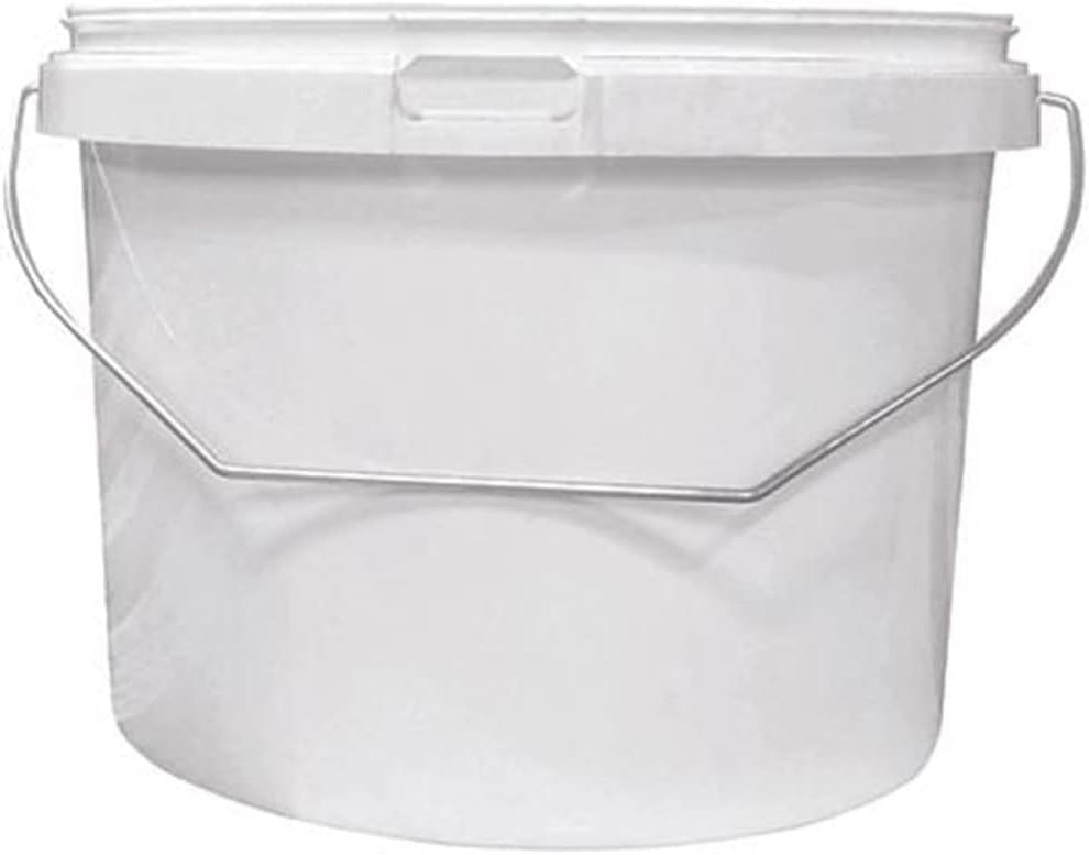 Cromar Pro GRP(Glass Reinforced Polyester) White Plastic Tub, Designed for Mixing in Catalysts and Transferring - 10 Liter