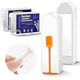 Portable Floss Dispenser - Refillable Travel Dental Floss Picks Holder with Mirror, Portable Floss O