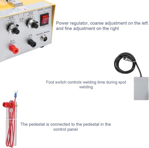 Soldador de ponto de brilho de pulso, kit DIY de máquina de soldador de ponto Por, kit de soldador d