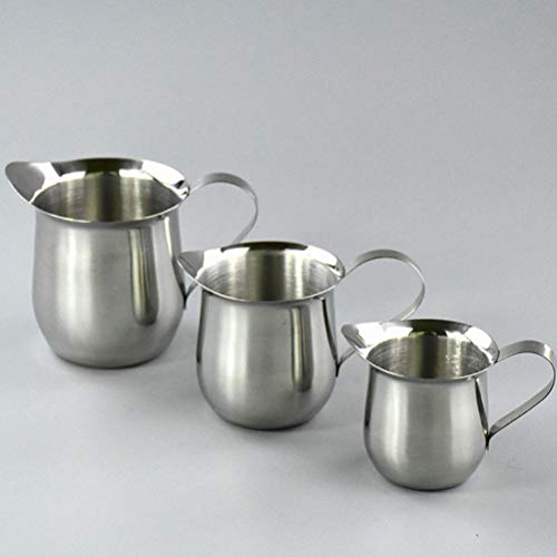 Hemoton 1 peça 240 ml de aço inoxidável, copo de café para leite e leite, jarro de cozinha para rest