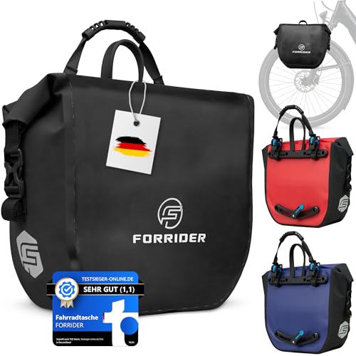 Forrider Fahrradtasche Vorne Wasserdicht [14 L] - Auch für Gepäckträger,...