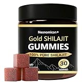 Neonomicon Shilajit Gummies for Men, Pure Himalayan Shilajit, 85+ Trace Minerals & Fulvic Acid, No Added Sugar Non-GMO, 30 Gummies