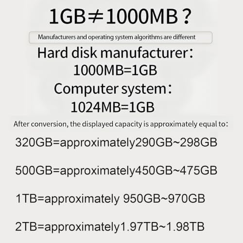 GODBPNYMU 500GB External Hard Drive,Compact Portable Hard,USB 3.0/USB C — view 7