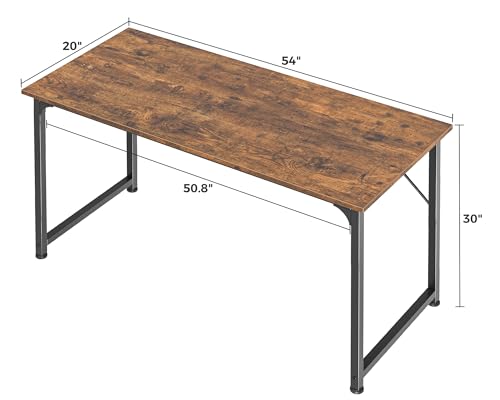 image for Huuger Computer Desk, 54 Inch Office Desk, Gaming Desk with Storage, W