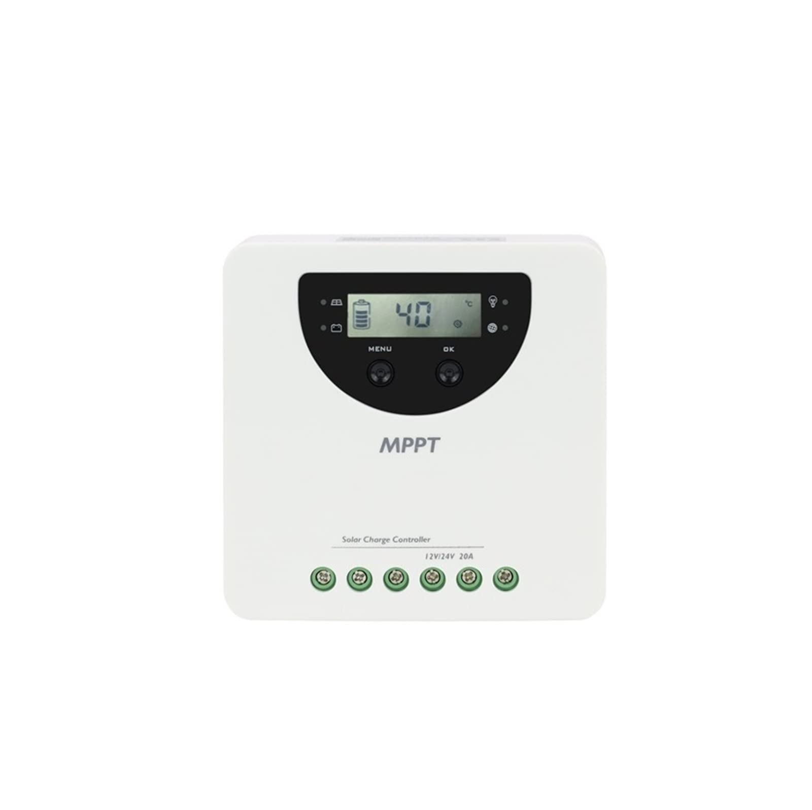 MPPT Solar Charge Controller 20A 12V 24V Auto Liquid Gel AGM Lithium Battery Real-time Energy Statistics Solar Regulator 100V PV