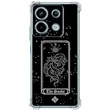 ms móvil shop Movilshop Custodia Anti-Shock per Xiaomi Redmi Note 13 Pro 5G Disegno Esoterico [Carta dei Tarocchi – Il Serpente] Silicone con Angoli Rinforzati Spessore 1,5 mm Flessibile Trasparente G