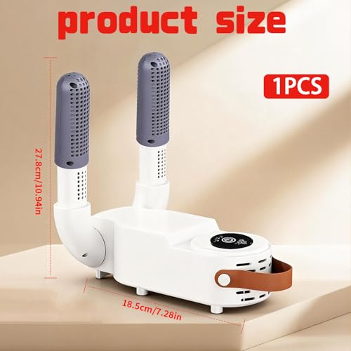 Boxing Gloves Dryer, 48°C Constant Temp Glove Dryer w/ 0-120 Min Timer, Fast MCH Heat, Dual Air Duct, Foldable Portable Gear Dryer for Boxing for Kids and Adults Effectively Eliminates Odors(White) by Rubierine - Image 2