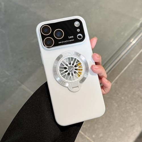 Coque iPhone 16 Plus orange magnétique pour éviter les rayures de l'objectif
