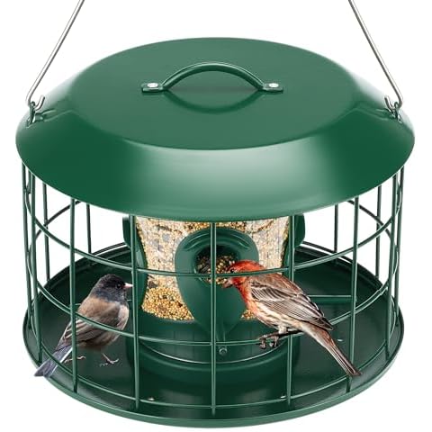 Kingsyard Tube Squirrel Proof Metal Bird Feeder Cover