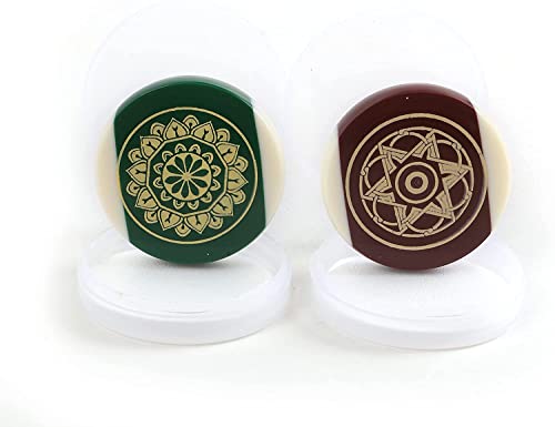 Image of KD Willmax Board Striker Indoor Game Striker Accessories Set of 2 Used in National & International Carrom Tournament (Colour Ball)