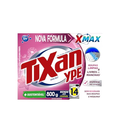 Tixan Ypê Lava Roupas em Pó Maciez 800g