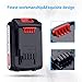 Powerextra 2 Pack 3.6Ah LBXR20 Battery for Black & Decker 20V Battery Max Lithium LB20 LBX20 LST220 LBXR2020-OPE LBXR20B-2 LB2X4020 Cordless Tool
