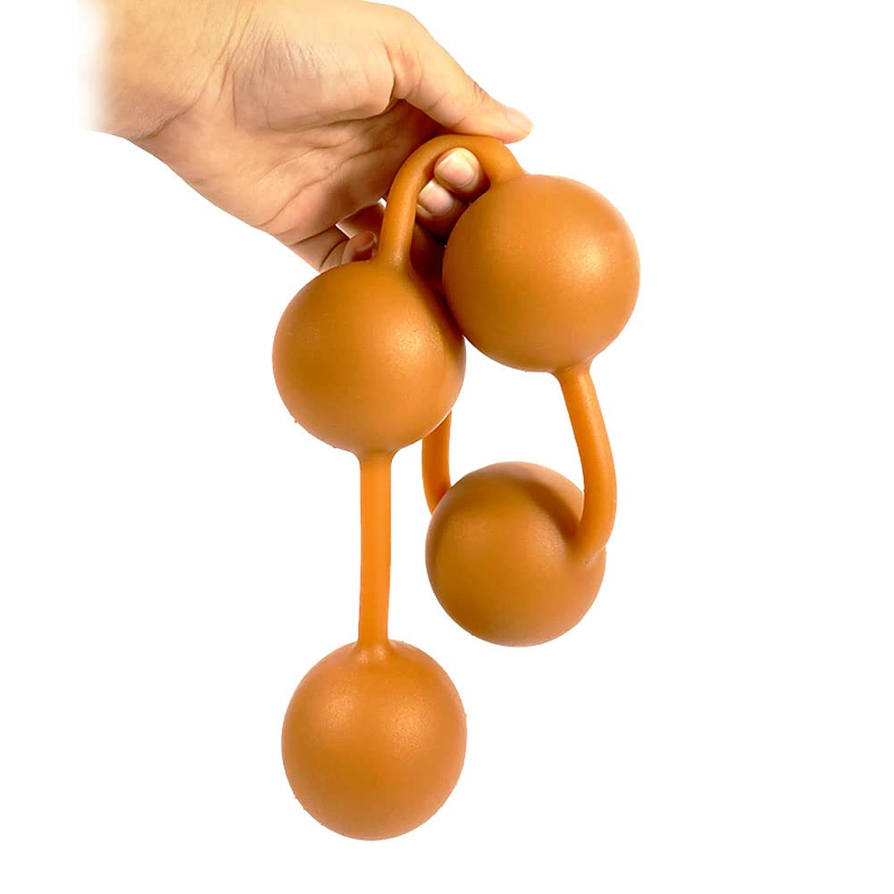 SXOVO Bolas Anales Sex Toýs Male Female - Dilatador Anal Enorme con 4 Bolas, Plug Anal con Anillo Tiro para Masturbación y Masaje Próstata, BDSM Juguetes Eróticos para Pareja Hombre Mujer Sexuales