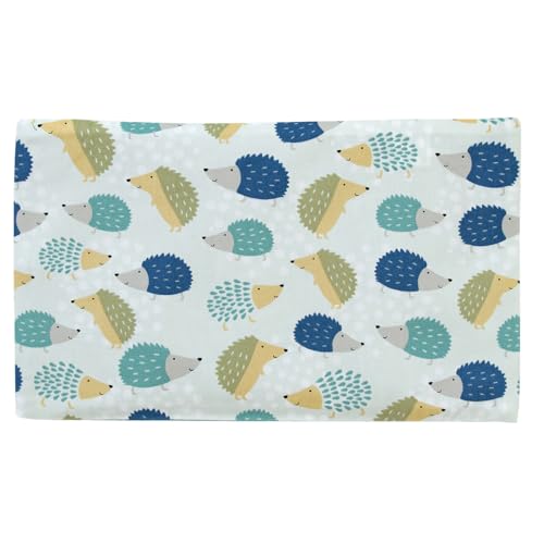 ひんやりやさしい冷たさで快眠をサポート 冷やさず使える不思議なジェルパッド まくら ハリネズミ グリーン コットン 日本製 27cm×17.5cm×1cm 新開発の冷感持続技術と吸熱放熱剤 夏 赤ちゃんにも安心