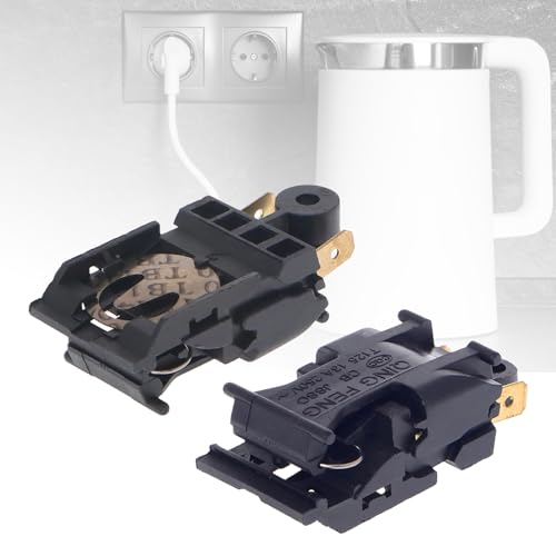 2pcs Electric Kettle Thermostats Switches 13amp /16A 250V ABS Time-Saving Easy to Use for Multifunction Use Homes Kitchen Switches